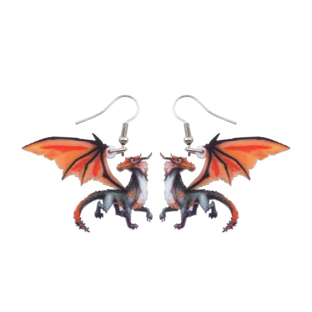 Dragon Earrings - Picture 1 of 4
